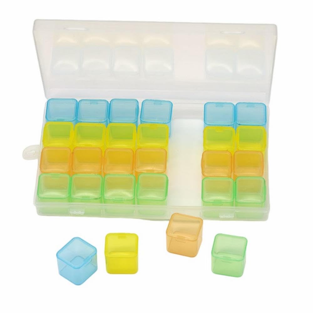 Amazon.co.jp: 28ヶ所透明大容量! ピルケース 薬ケース 1ヶ月分 薬